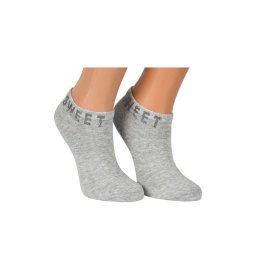 Sosete dama SWEET, set 2 perechi, gri (Marime sosete: 35/38)