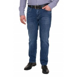 Blugi barbati, cu aspect decolorat, Pitbull, albastru-indigo (Marime pantalon: W33)