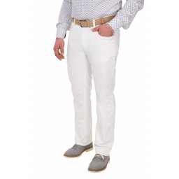 Pantaloni barbati, regular fit, alb (Marime pantalon: W31)