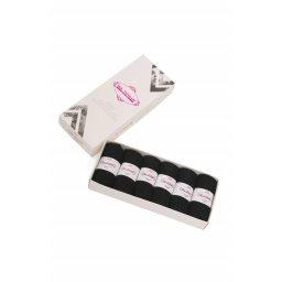 Sosete scurte dama, set 6 perechi, negru (Marime sosete: 35/38)