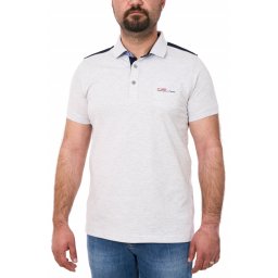 Tricou polo cu buzunar, gri melange (Marime tricou: XL)