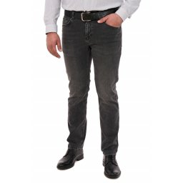 Blugi barbati cu aspect decolorat, Pitbull, gri antracit (Marime pantalon: W34)