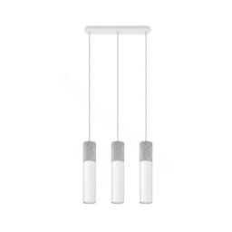 Sollux SL.0649 - Lustr BORGIO 3xGU10/40W/230V beton/metal alb