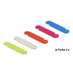 Set 10 buc marcatoare cablu, Delock 18406