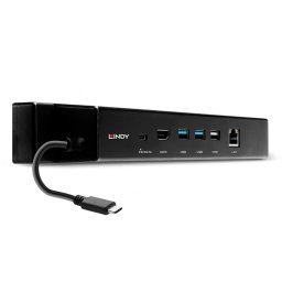Docking USB 3.2 Gen 2 Type C la HDMI 4K30Hz/ PD 3.0 100W/ 3 x USB 3.2-A/Gigabit LAN, Lindy L43319*