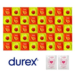 Durex Orange Apple Package - 40 Condoms + 2x Lubricant