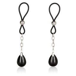 California Exotics Nonpiercing Nipple Jewelry Onyx