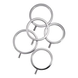 ElectraStim Solid Metal Cock Ring Set 5 Sizes
