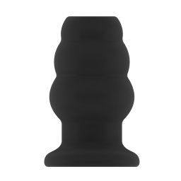 Sono No.50 Medium Hollow Tunnel Butt Plug 4 Inch Black