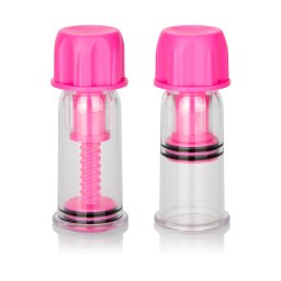 California Exotics Nipple Play Vacuum Twist Suckers Pink