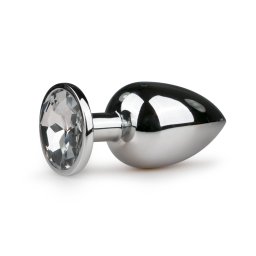 Easytoys Metal Butt Plug 126CLR Anal Jewelry Silver/Transparent