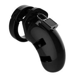 Shots ManCage Chastity Cock Cage 3.5 Inch Model 01 Black