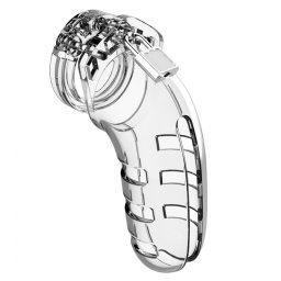Shots ManCage Chastity Cock Cage 5.5 Inch Model 06 Transparent