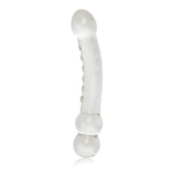LoveToy Glass Romance Ripple G-Spot Dildo GS06C Clear