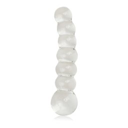 LoveToy Glass Romance Beaded Dildo GS09C Clear