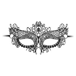 Ouch! Queen Black Lace Mask Black