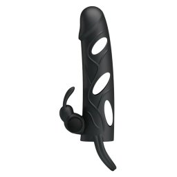 Pretty Love Penis sleeve with Ball Strap Black
