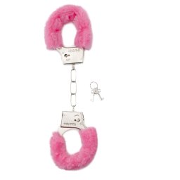 Shots Toys Furry Handcuffs Pink