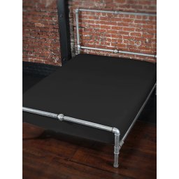 Sheets of San Francisco Fitted Sheet 180 x 200 x 25 cm Black