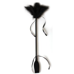 Secret Play Duster and Riding Crop Black