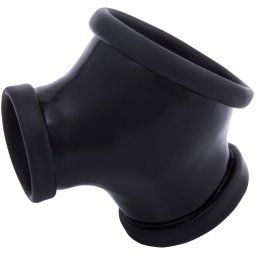 Toylie Latex Sleeve with Penis and Testicle Ring Gil Black