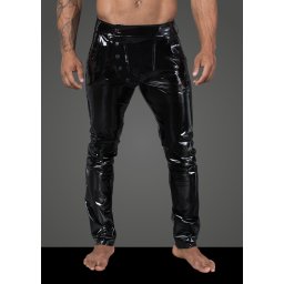 Noir Handmade H060 Men's Long Pants Made of Elastic PVC L