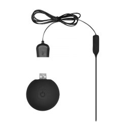 Ouch! Silicone Rechargeable Vibrating Plug Remote Controlled Urethral Sounding Black