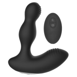 ElectroShock Remote Controlled E-Stim & Vibrating Prostate Massager Black