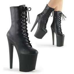 Pleaser XTREME-1020 Faux Leather Black Matte 40