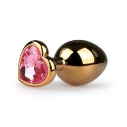 Easytoys Metal Butt Plug ET128PNK Gold-Pink
