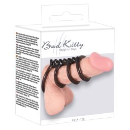Bad Kitty Cock Ring 4er Black