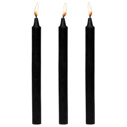 Master Series Dark Drippers Fetish Drip Candles Set of 3 Black