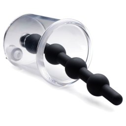 Tom of Finland Rose Bud Cylinder with Beaded Silicone Insert Black
