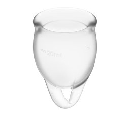 Satisfyer Feel Confident Menstrual Cup Transparent