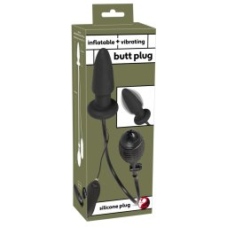 You2Toys Inflatable Vibrating Butt Silicone Plug