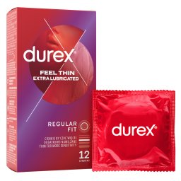 Durex Feel Thin Extra Lubricated 12 pack
