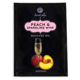 Secret Play Peach & Sparkling Wine Massage Oil Sachet 10ml