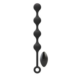 Nexus Quattro Remote Control Vibrating Pleasure Beads Black