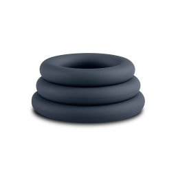 Boners 3-Piece Cock Ring Set Grey