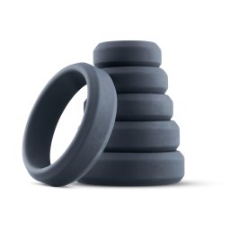Boners 6-Piece Cock Ring Set Grey