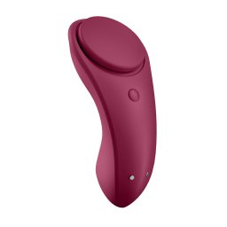 Satisfyer Sexy Secret Panty Vibrator Wine Red