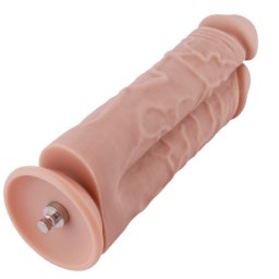 Hismith HSA28 Two Cocks One Hole Silicone Dildo 8.5" Skin