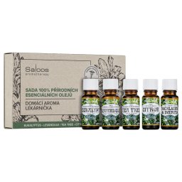 Saloos Set of 100% Natural Essential Oils Home Aroma First Aid Kit 5 pack