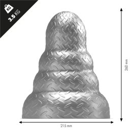 STRETCH'R Tripole Butt Plug XL Gun Metal