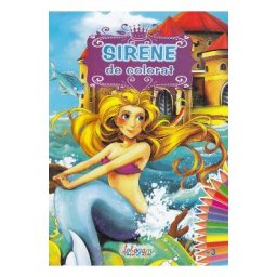 Sirene de colorat 3 ani