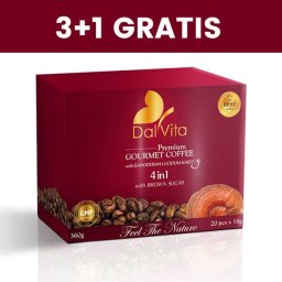 PROMO Gano cafe 4in1 Dalvita cu ganoderma - 3+1 GRATIS