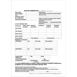 Nota comanda chitanta service auto vulcanizare A5 autocopiativ 2ex