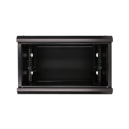 Cabinet Rack 6u Extralink, 600x600, Negru, Montabil Pe Perete Cu Usa De Sticla