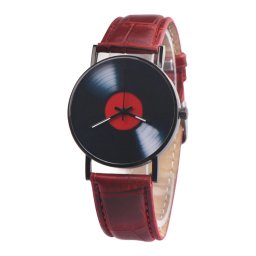 Ceas dama model disc vinil