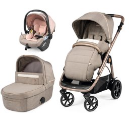 Carucior 3 in 1 Peg Perego Veloce Lounge 0 22 kg Mon Amour Bej Roz